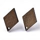 Accessoires de boucles d'oreilles en bois de noyer X-MAK-N033-005-2