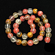 Tigerskin Glass Beads Strands G-G152-6mm-3-2