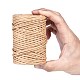 手作りの鉄ワイヤーペーパーラタン  織物紙籐  バリーウッド  2mm  約54.68ヤード（50m）/ロール OCOR-WH0017-02-5