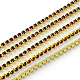 Nickel Free Unplated Brass Rhinestone Strass Chains CHC-R119-S12-04C-1