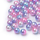 Regenbogen Acryl Nachahmung Perlen OACR-R065-10mm-A13-1