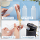 Pandahall 1 set trasparente cosmetico tubo morbido lozione di plastica crema shampoo spremere il tubo di imballaggio coperchio a vite bianco tappo a vibrazione per prodotti liquidi fai da te bottiglie multiuso 10.45x3 cm MRMJ-BC0001-11-4