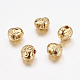 Perle in ottone placcato oro 24k reale X-KK-P097-03-1
