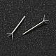 925 стерлингового серебра уха шпильки STER-P032-10S-1-2