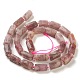 Natürliche pflaumenblüte turmalin perlen stränge G-M403-B25-3