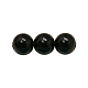 Cuentas sintéticas piedras negras hebras G-H1628-14mm-1-1