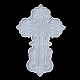 Molde de silicona para decoración de exhibición en forma de cruz religiosa DIY-K071-01B-4