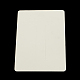 長方形のボール紙のヘアクリップの表示カード  ホワイト  88x61x0.5mm  穴：7mm CDIS-R030-08-2