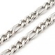 304 Stainless Steel Figaro Chains Eyeglasses Chains AJEW-EH00348-5
