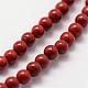 Chapelets de perles en jaspe rouge naturel G-N0221-01-2mm-3