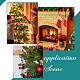Árbol de navidad de ganchillo colgando decoraciones colgantes HJEW-WH0007-14-6