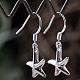 Star Brass Dangle Earrings EJEW-BB11913-3