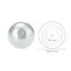 Pandahall Elite ca. 100 Stück 10mm winzige Satin Glanz Glasperlen Perle runde lose Abstandsperlen für Schmuck machen weiß HY-PH0001-10mm-001-3