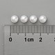 Sin agujero abs imitación de perlas de plástico redondo perlas MACR-F033-5mm-24-4