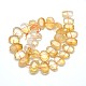 Chapelets de perles de citrine naturelle G-O052-03-3