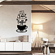 塩ビウォールステッカー  自宅のリビングルームの寝室の壁の装飾用  コーヒー柄  660x350mm DIY-WH0377-192-3