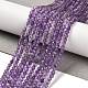 Natürlichen Amethyst Perlen Stränge&nbsp;G-K373-B03-03-1
