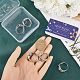 Sunnyclue 8 pieza de accesorios de anillo ajustables de latón KK-SC0003-96-3