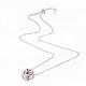 Sterling Silver Pendant Necklaces NJEW-P175-13P-1