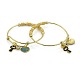 Réglables d'or bracelets en laiton de tonalité de bracelets extensibles BJEW-J097-12G-1