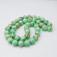 Chapelets de perles en turquoise synthétique TURQ-H038-8mm-XXS10-2