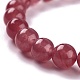 Gefärbte natürliche Jade Perlen Stretch-Armbänder BJEW-J183-B-07-2