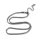 304 collar de cadena de eslabones de acero inoxidable. NJEW-D045-06P-1
