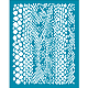 Olycraft 4x5 pouce pochoirs en argile motif peau de serpent pochoir non adhésif sérigraphie pochoirs motif animal transfert de maille réutilisable pour boucles d'oreilles en argile polymère fabrication de bijoux DIY-WH0341-055-1