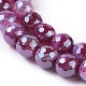 Chapelets de perles en agate à rayures naturelles/agates à bandes G-E537-01B-01-3
