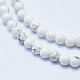 Chapelets de perles en howlite naturelle G-P353-01-6mm-3