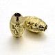 Brass Oval Beads KK-N0059-15G-1