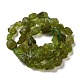 Fili di perle di quarzo oliva naturale grezzo grezzo G-I283-G07-01-2