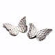 Tibetan Style Hammered Metal Butterfly Links TIBE-ZN49736-AS-FF-2