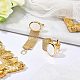Boutons de manchette benecreat brass chain cufflinks FIND-BC0002-95-5