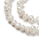 Natural Cultured Freshwater Pearl Beads Strands X-PEAR-F007-63-4