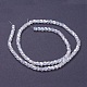 1 Strand Electroplate Glass Beads Strands X-EGLA-F001-B10-3