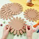 PandaHall 12pcs 19 Inch Round Paper Weaving Basket Knitting Crafts Decoration Basket Making Forms for Handicraft Arts and Crafts Projects Christmas Easter Basket Activities DIY-WH0302-19-7