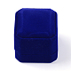 ベルベットのリングボックス  長方形  ダークブルー  5.5x5x4.5cm VBOX-Q055-08C-1