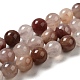Chapelets de perles aux fraises en quartz naturel G-H298-A03-04-1