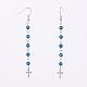Non-Magnetic Synthetic Hematite Dangle Earrings EJEW-JE02419-04-1