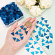 Olycraft ガラスカボション  モザイクタイル  家の装飾やdiyの工芸品  三角形  ブルー  12.5~13x14.5~15x2.5~3mm  約200g/ボックス GGLA-OC0001-10E-3