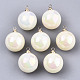 Pendentifs de perle d'imitation acrylique OACR-N010-020A-01-2