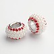 Rondelle acryliques européennes grosses perles de trou OPDL-F002-02-1