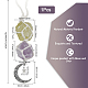 Natural Raw Amethyst & Citrine Pendant Decoration HJEW-WH0043-21C-2