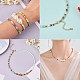 4Pcs 4 Style Natural Pearl & Glass Seed Beaded Necklaces Set with Evil Eye for Women NJEW-SW00013-4