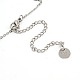 Bracelets de cheville lapin à la mode en acier inoxydable 304 pour filles AJEW-M002-04-4