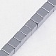 Chapelets de perles en hématite synthétique sans magnétiques&nbsp;G-J170A-3x3mm-M-4