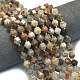 Chapelets de perles en quartz lodolite naturel&nbsp;G-I376-A71-01-1