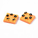 不透明なエポキシ樹脂カボション  模造食品  パン  オレンジ  20.5x18.5x7.5mm CRES-S358-49-4