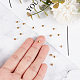 UNICRAFTALE About 100pcs 1mm Small Rondelle Metal Beads Golden Spacer Beads 4mm Diameter Stainless Steel Bead Loose Beads Metal Spacers for Jewelry Making Findings DIY STAS-UN0007-18G-2